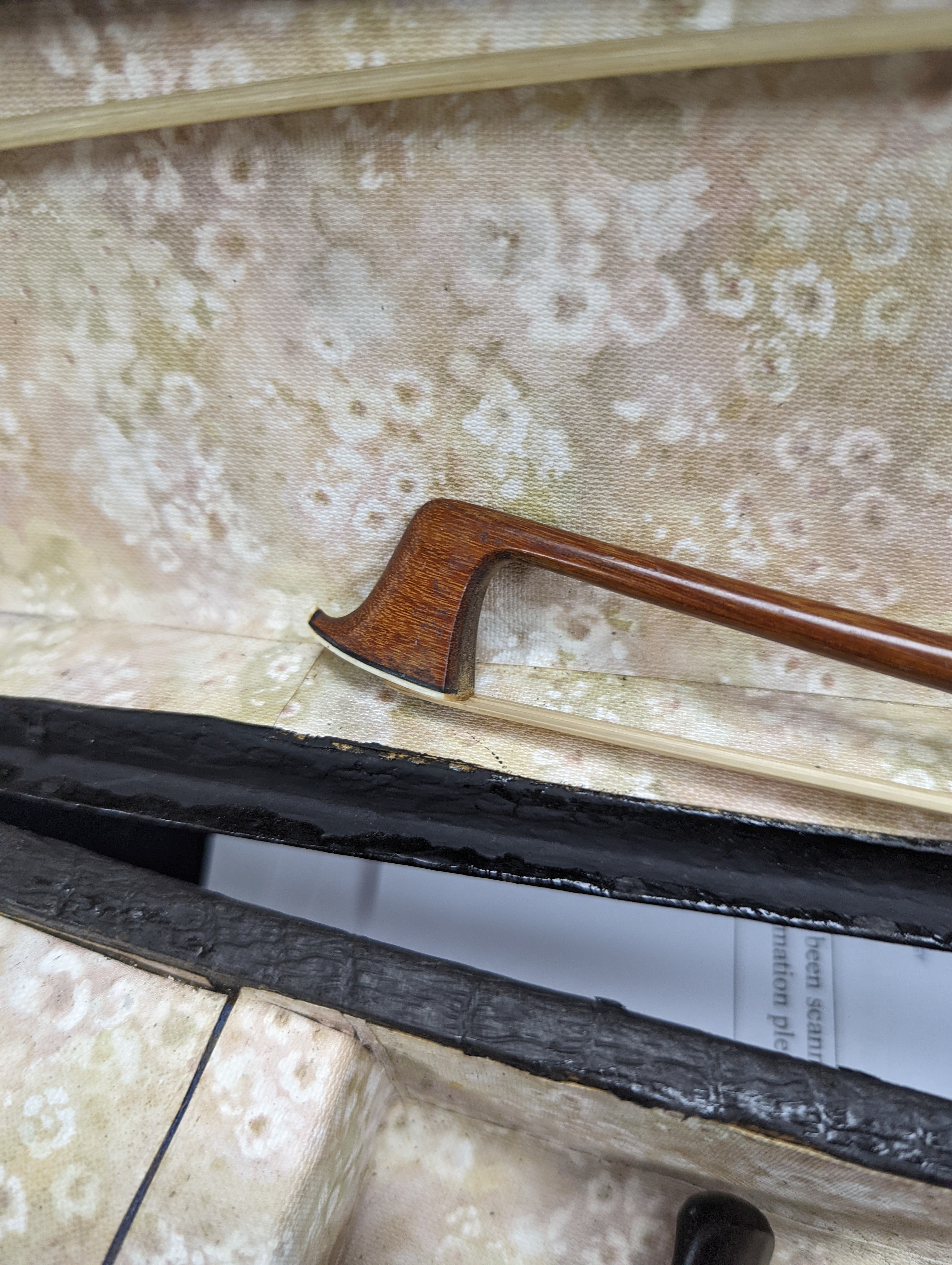 Two cased violins and bows, one with ‘Antonius Straduarius Cremonensis Faciebat Anno 17/13 Made In Czechoslovakia’ label to interior